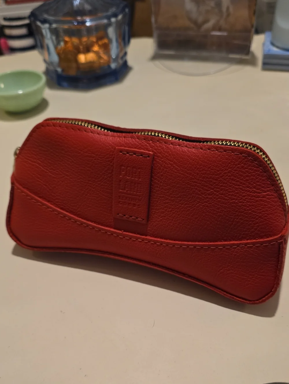 BNNU PLG Red Artisan Zipper Pouch
